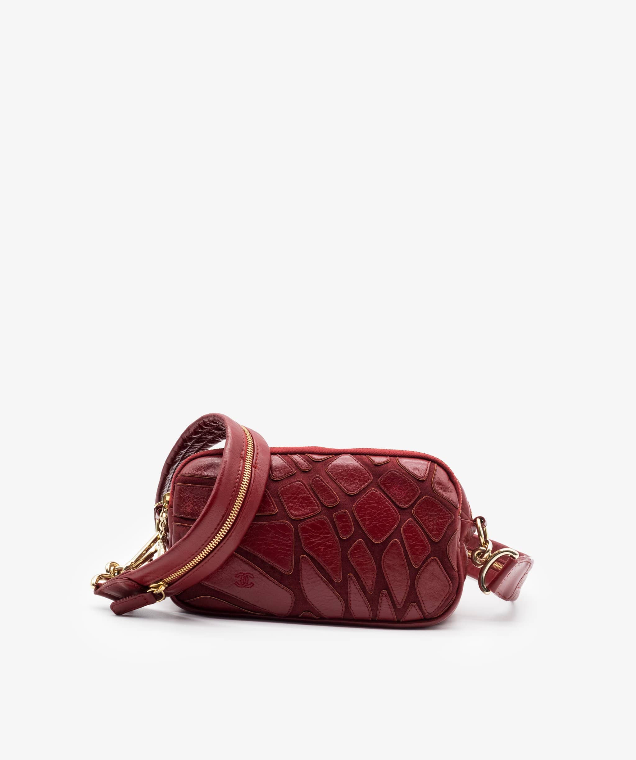 Chanel Chanel Red Calfskin Leather Vintage Crossbody
