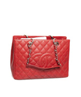 Chanel Chanel Red Caviar GST with Silver Hardware - ASL1461