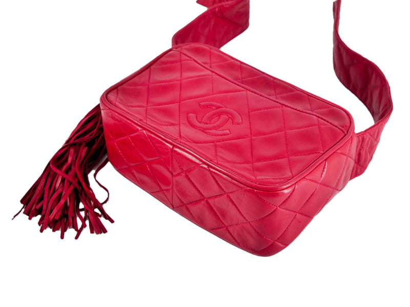 Chanel Red Lambskin Quilted Bag with GHW - AWC1262 – LuxuryPromise