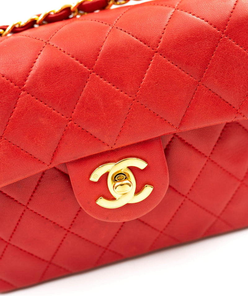 Chanel store mini red