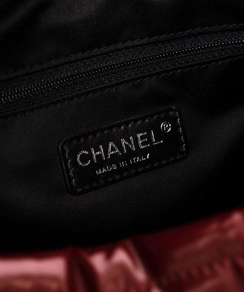 Chanel Chanel Red Patent CC Large Tote Bag - AGL1312