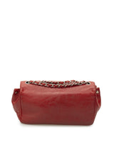 Chanel Chanel Red patent Single flap Bag with Silver Hardare - AWL2041