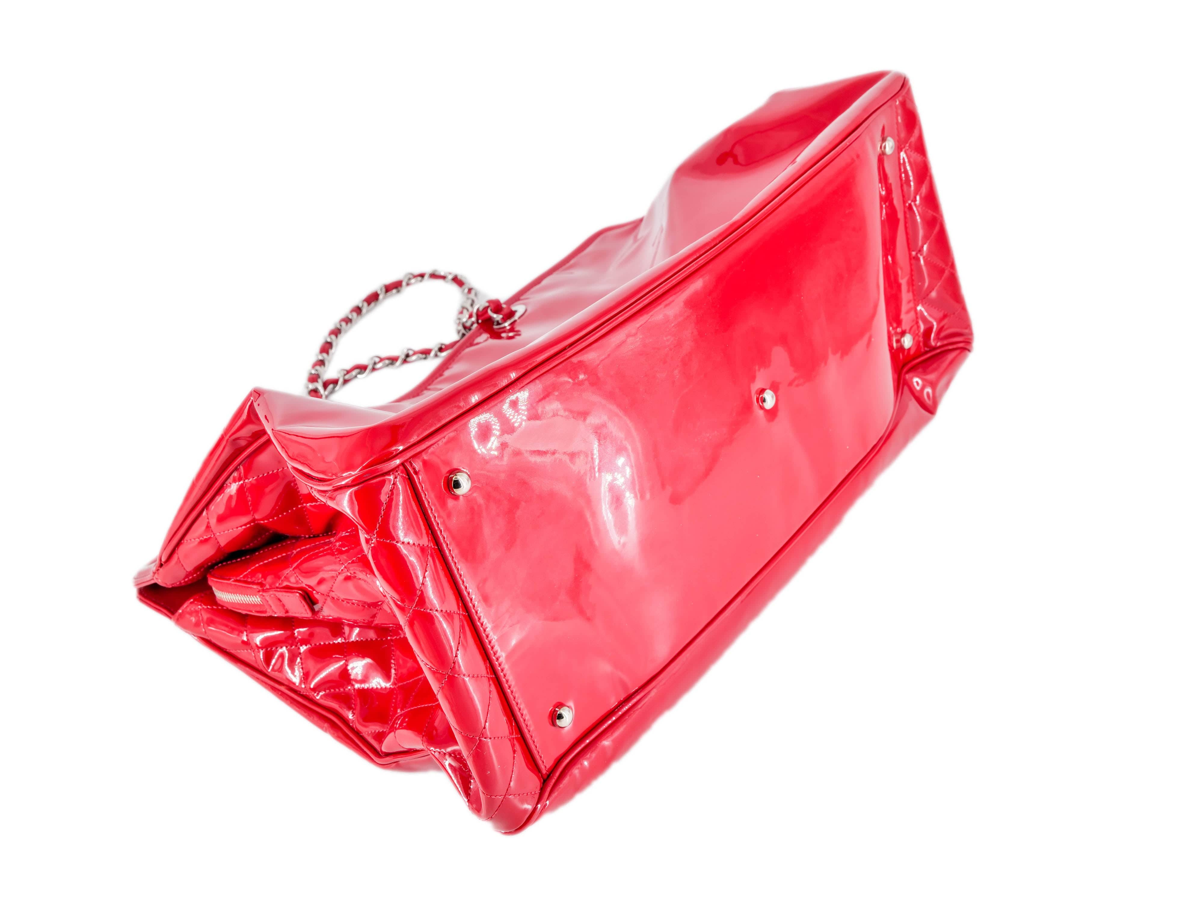 Chanel Chanel Red PVC Tote bag RJL1700