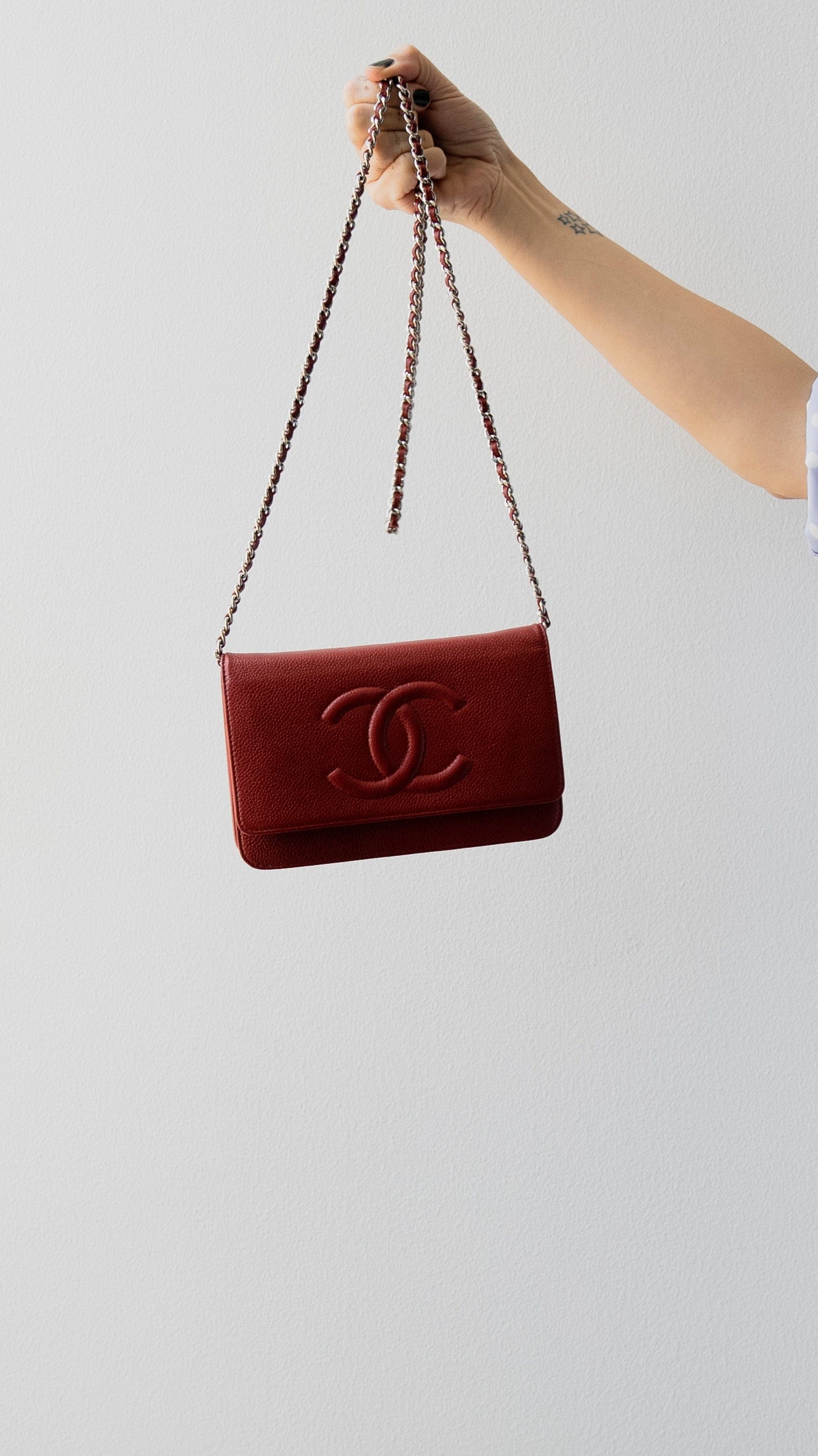 Chanel Red Wallet on Chain LuxuryPromise