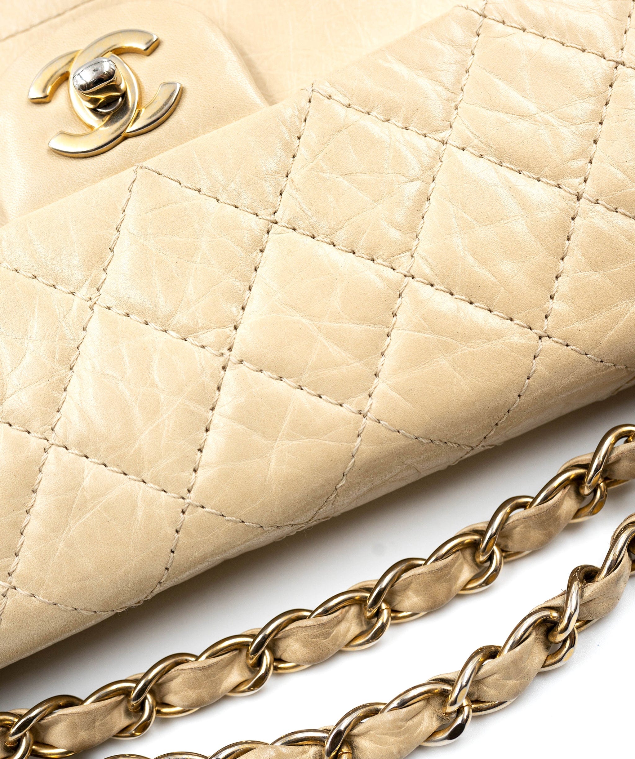 Chanel Chanel Reissue Beige 10" Medium Triple Flap Bag AGC1226