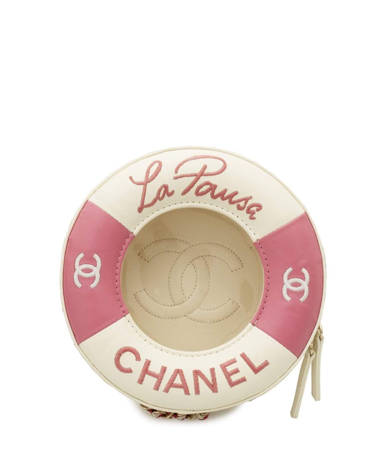 Chanel Lambskin Coco Lifesaver Round Bag Black - One Color