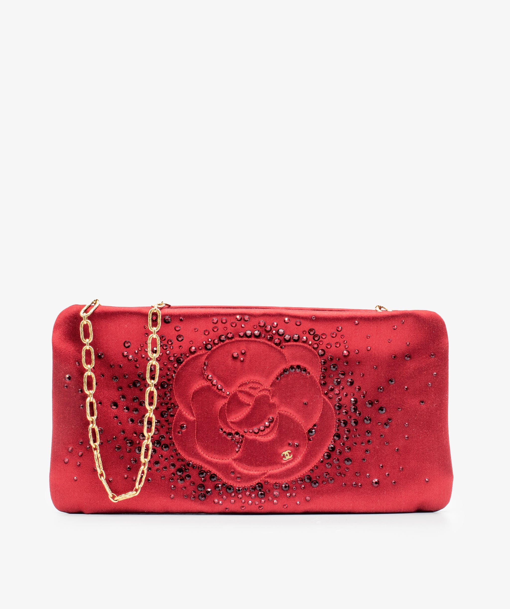 Chanel Chanel Satin Red Shoulder Bag