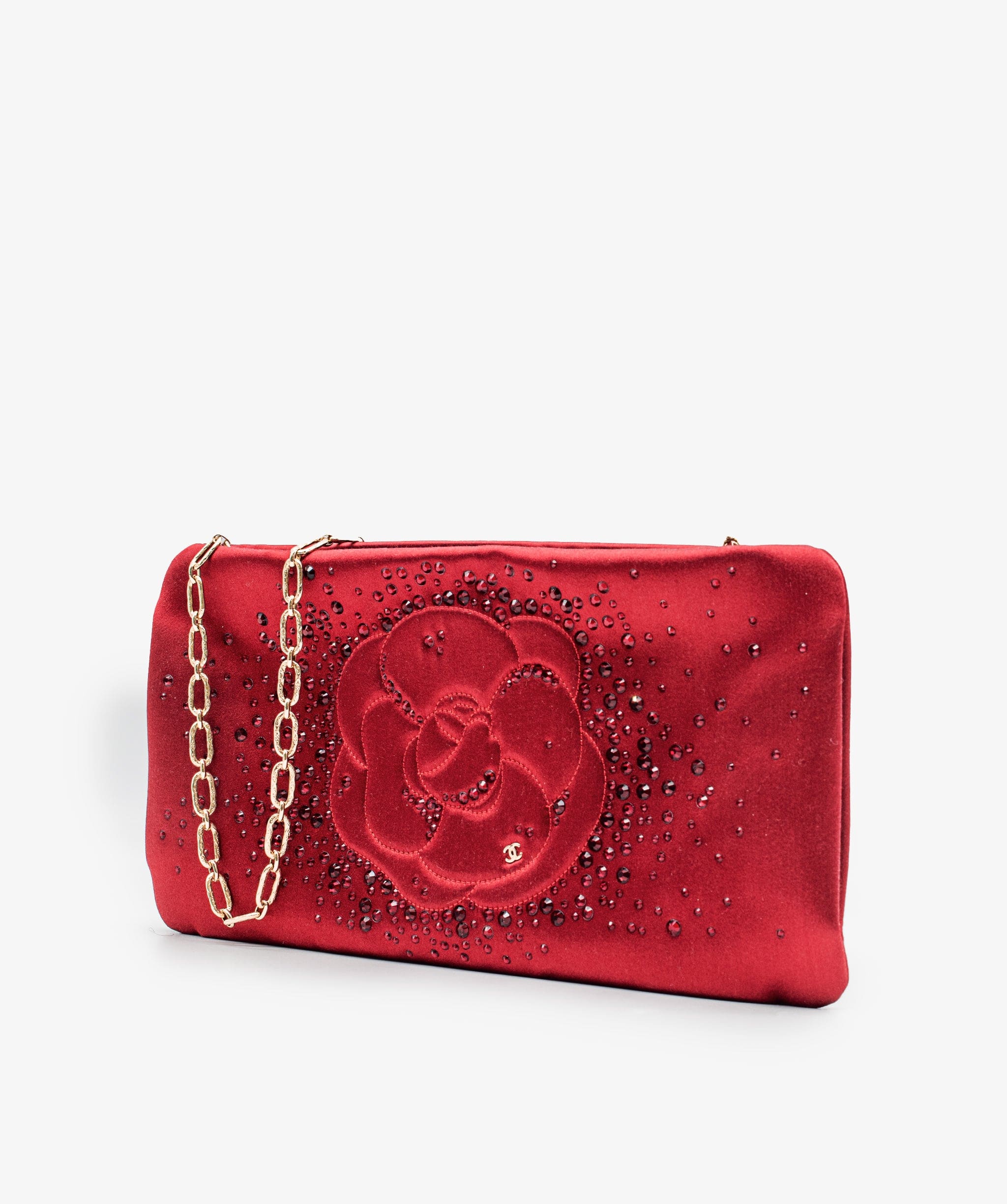 Chanel Chanel Satin Red Shoulder Bag