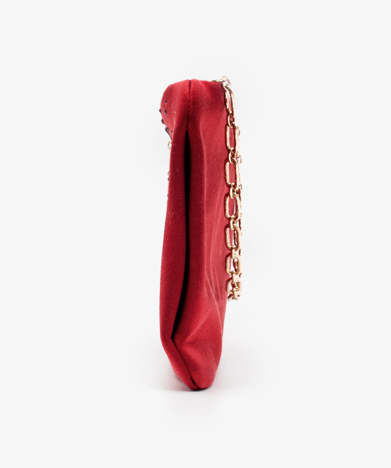 Chanel red cheap shoulder bag