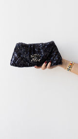 Chanel Chanel Sequin Half Moon Clutch bag RJL1485