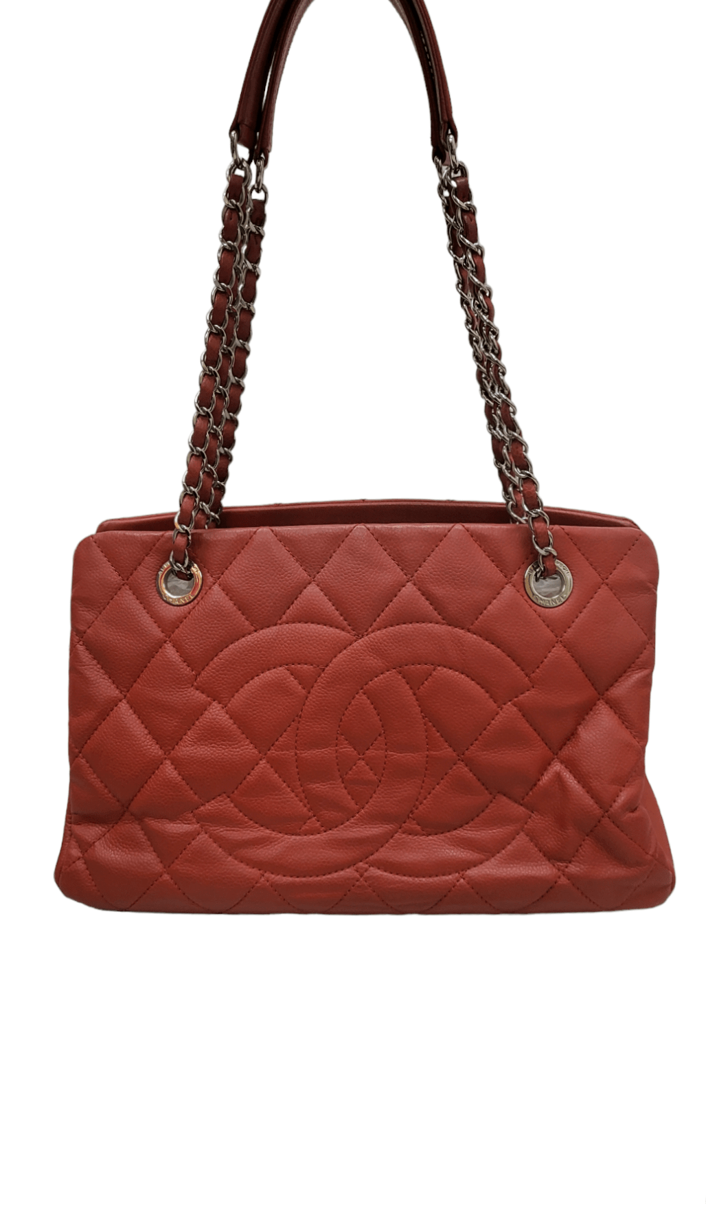 Chanel Chanel Shopping Tote Red Caviar SHW SKC1339