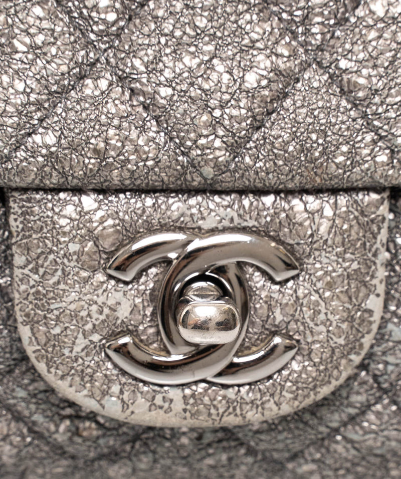 Chanel Chanel Silver Metallic East West Bag - AWL1619