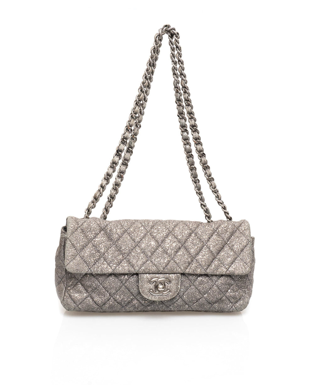 Chanel Silver Metallic East West Bag - AWL1619 – LuxuryPromise