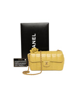 Chanel Chanel single flap bag, Chocolate bar  - ADL1038
