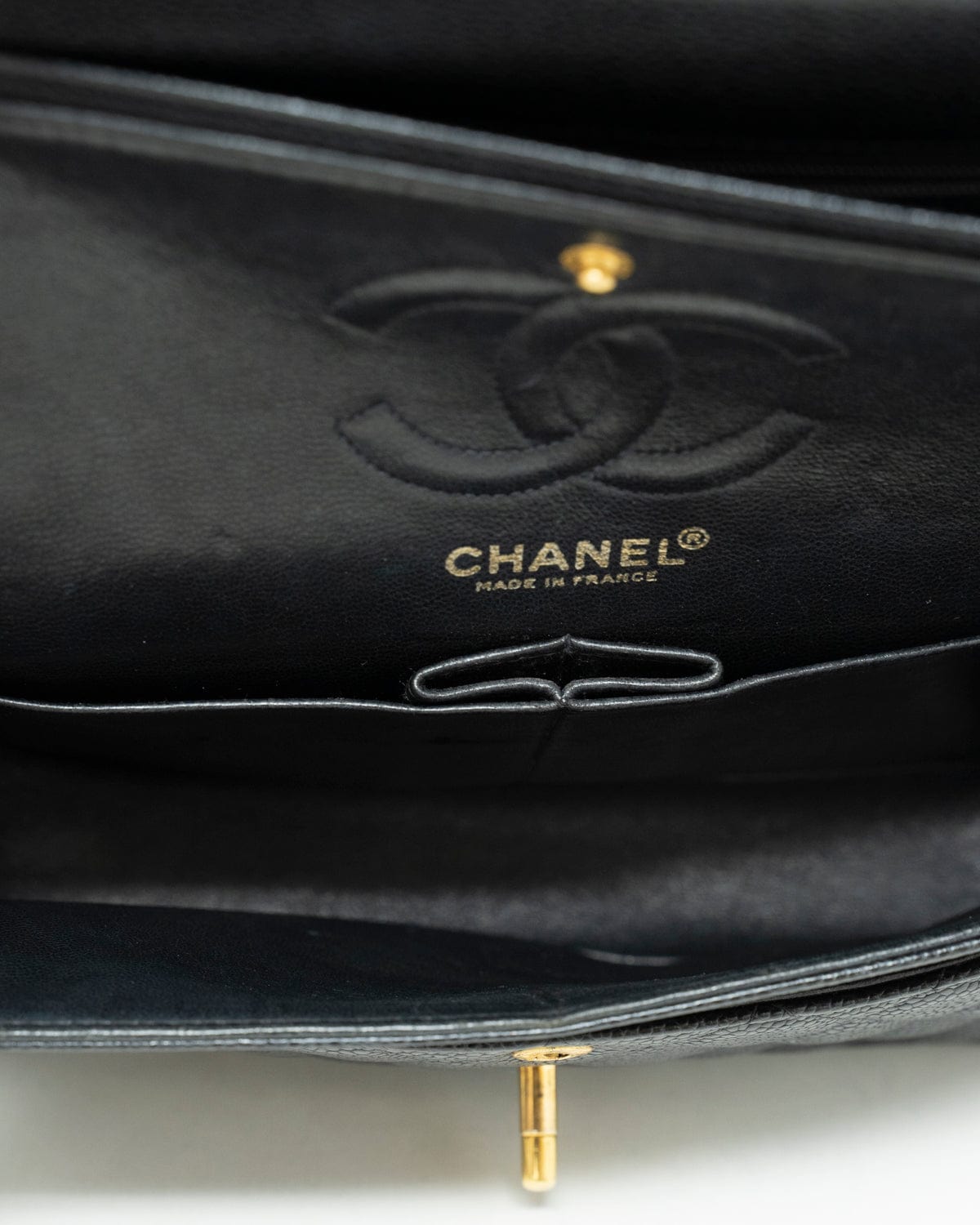 Chanel Chanel Small Black Caviar Flap bag ASL2352