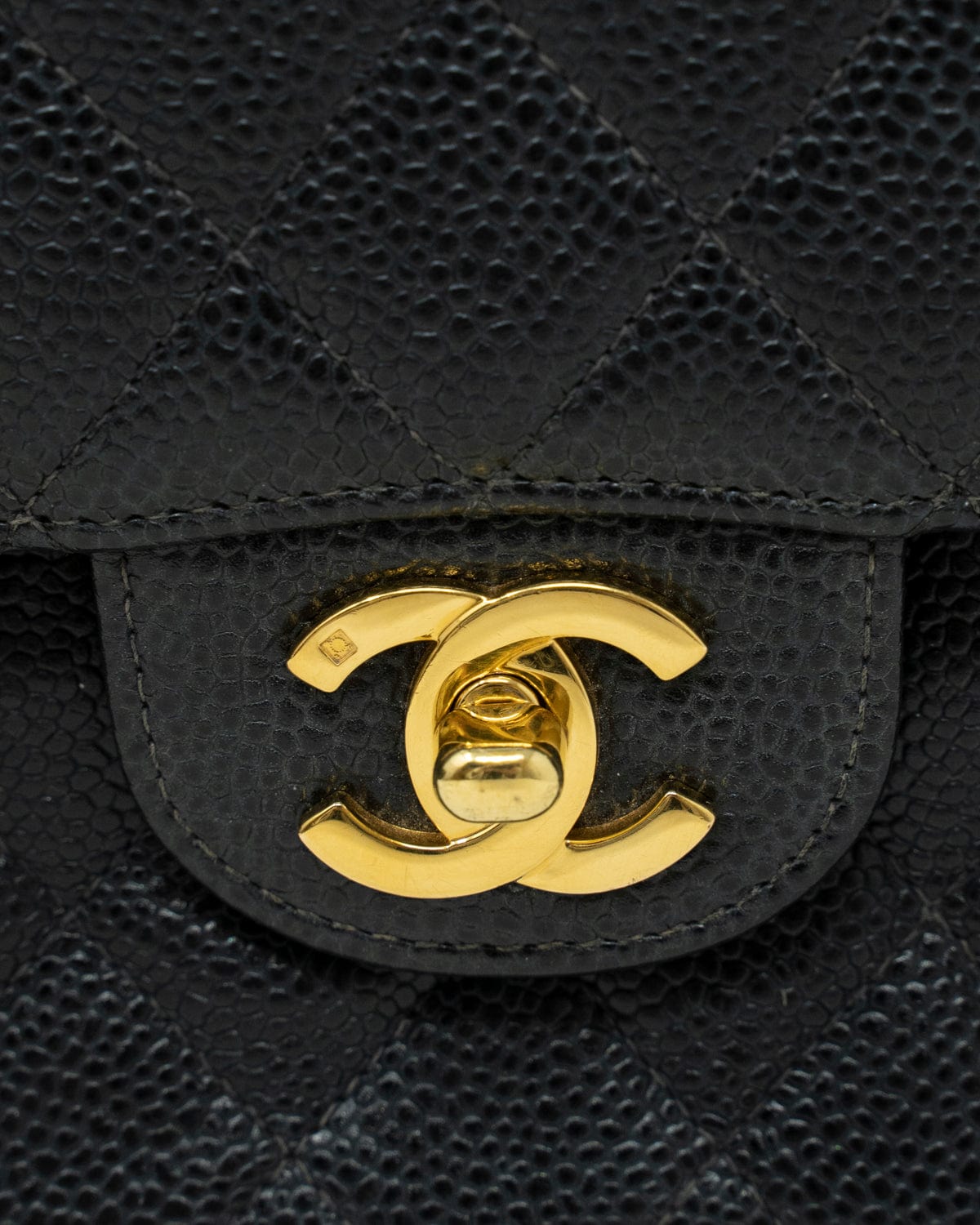 Chanel Chanel Small Black Caviar Flap bag ASL2352