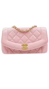 Chanel Chanel Small Diana CC Single Chain Shoulder Bag 1708855 Pink Lambskin - ASL1675