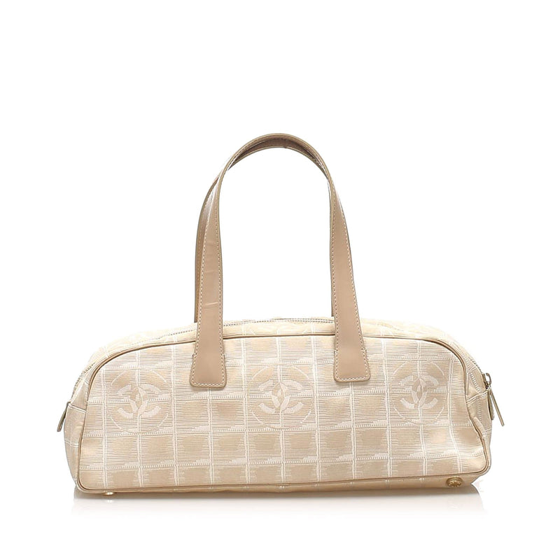Chanel Chanel Small New Travel Line Light Beige Nylon Handbag - AWL1549