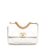 Chanel Chanel Small White Leather 19 Bag - AGL1368
