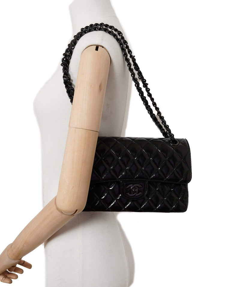 Chanel Classic Flap So Classic Jumbo Maxi Black Sequins Shoulder Bag –  House of Carver