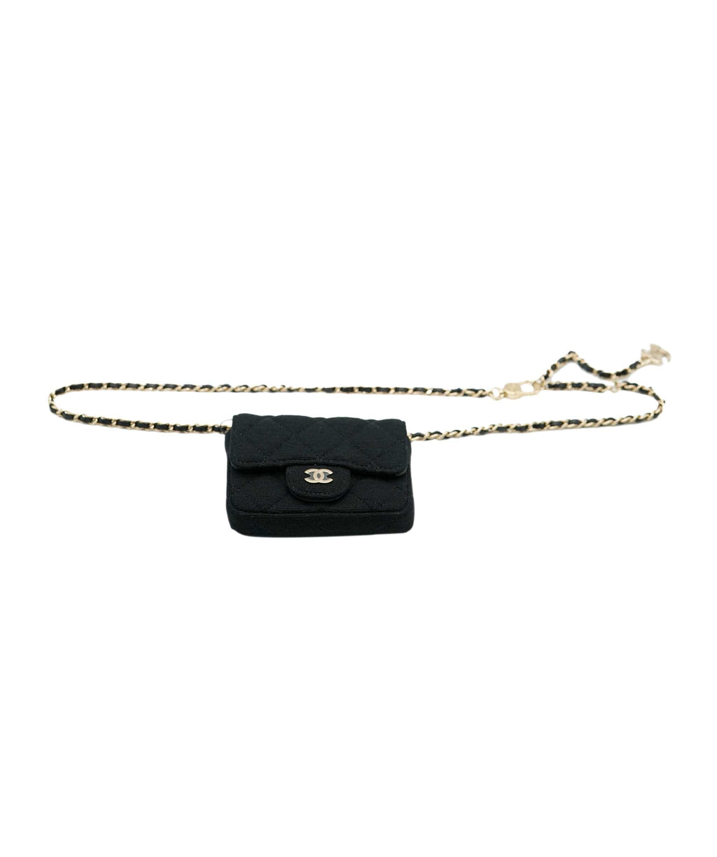 Sac ceinture à paillettes Chanel Multicolour in Cloth - 34662228