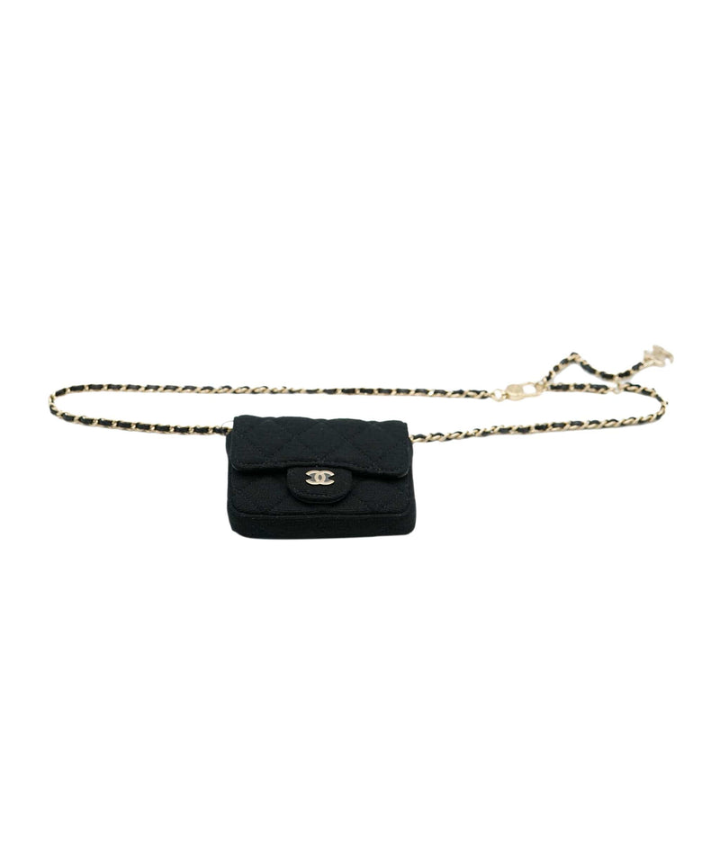 Chanel Micro Belt Bag  Black Mini Bags Handbags  CHA623679  The RealReal