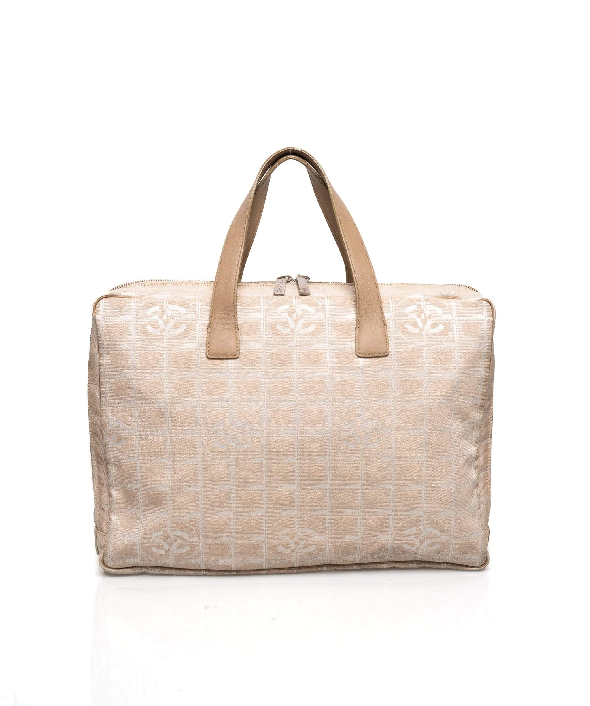 Chanel Travel Line CC Beige Nylon Laptop Bag - AGL1348 – LuxuryPromise