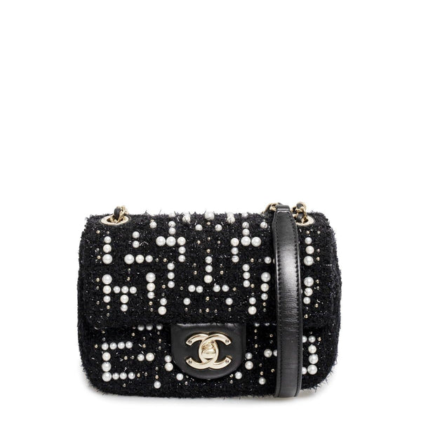 Chanel 12A Black COSMOS Flap Bag