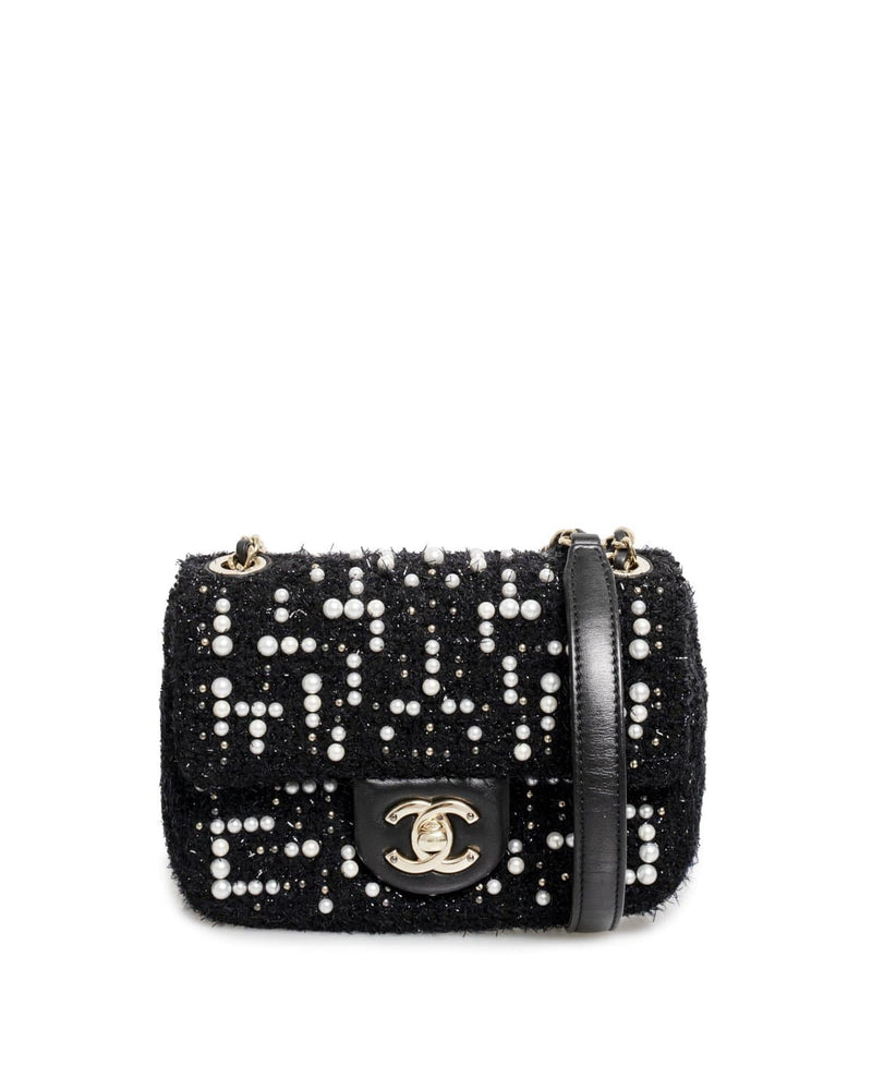 Chanel Chanel Tweed Cosmos Pearl Mini Flap Bag - ASL1912
