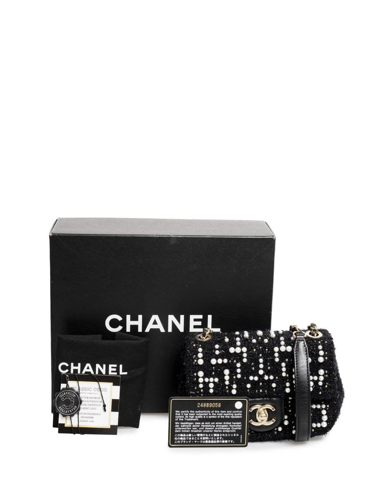 Chanel Chanel Tweed Cosmos Pearl Mini Flap Bag - ASL1912