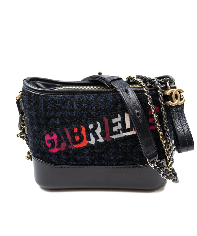 Chanel tweed hot sale gabrielle bag