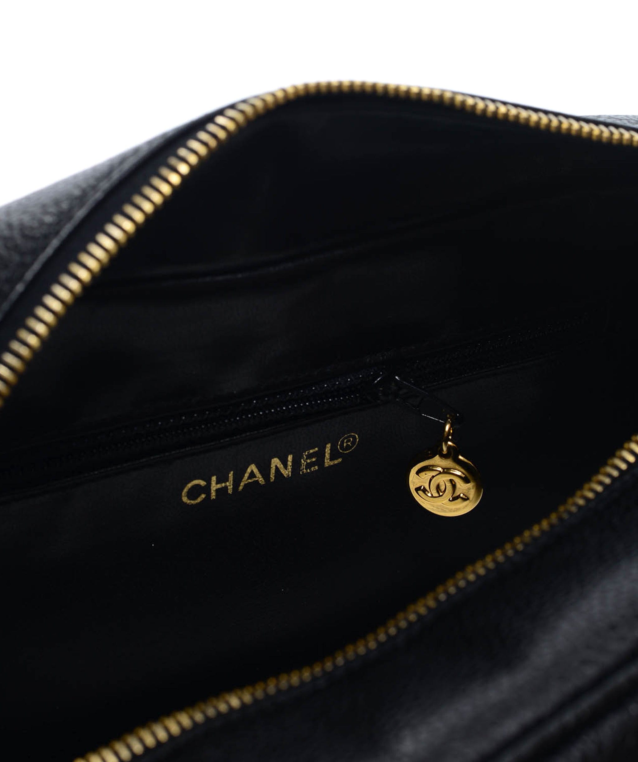 Chanel Chanel Vanity Pouch Black Caviar GHW SKL1219