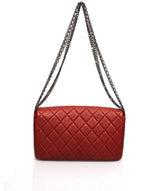 Chanel Chanel Vertical & Diamond Quilted Calfskin Red Bag - AWC1038