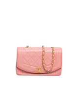 Chanel Chanel Vintage 9" Diana Flap bag Pink - AWL1891