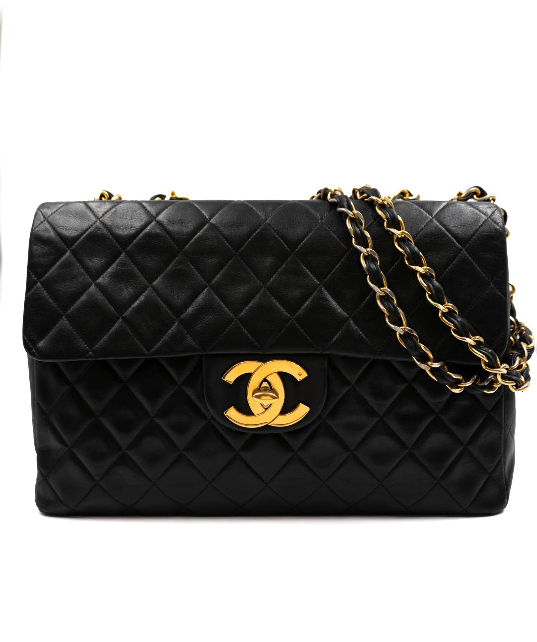Vintage Chanel Cambon Black Briefcase Quilted Lambskin Large — THE ZEBRA  LADY