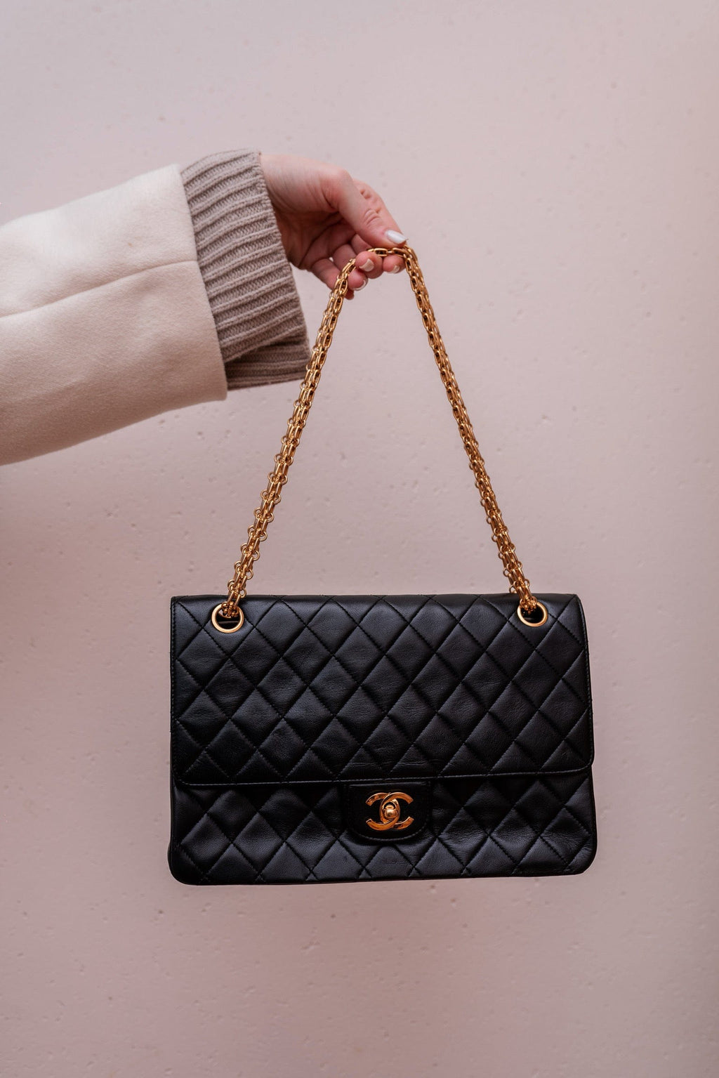 Chanel Vintage Quilted Suede Mademoiselle Bijoux Chain Mini Flap Bag ( –  LuxeDH