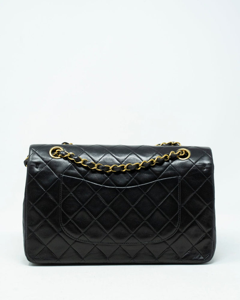 Chanel Chanel Vintage Black Medium 10" Classic Double Flap - AWL3138