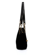 Chanel Chanel Vintage CC Logo Velvet Shoulder Tote Bag - AWL1376