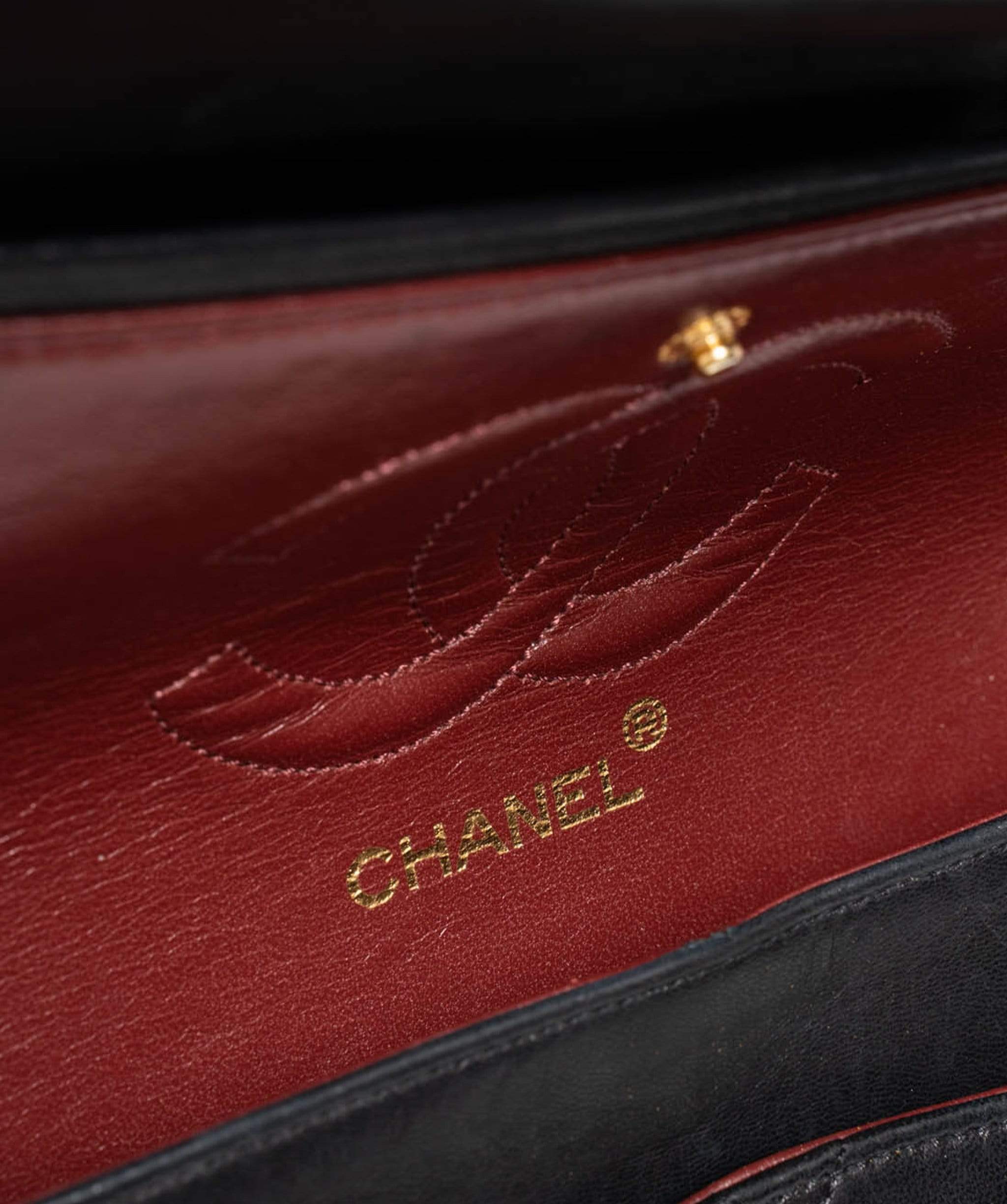 Chanel Chanel Vintage Classic Double 10" Med Flap Bag - ADL1536