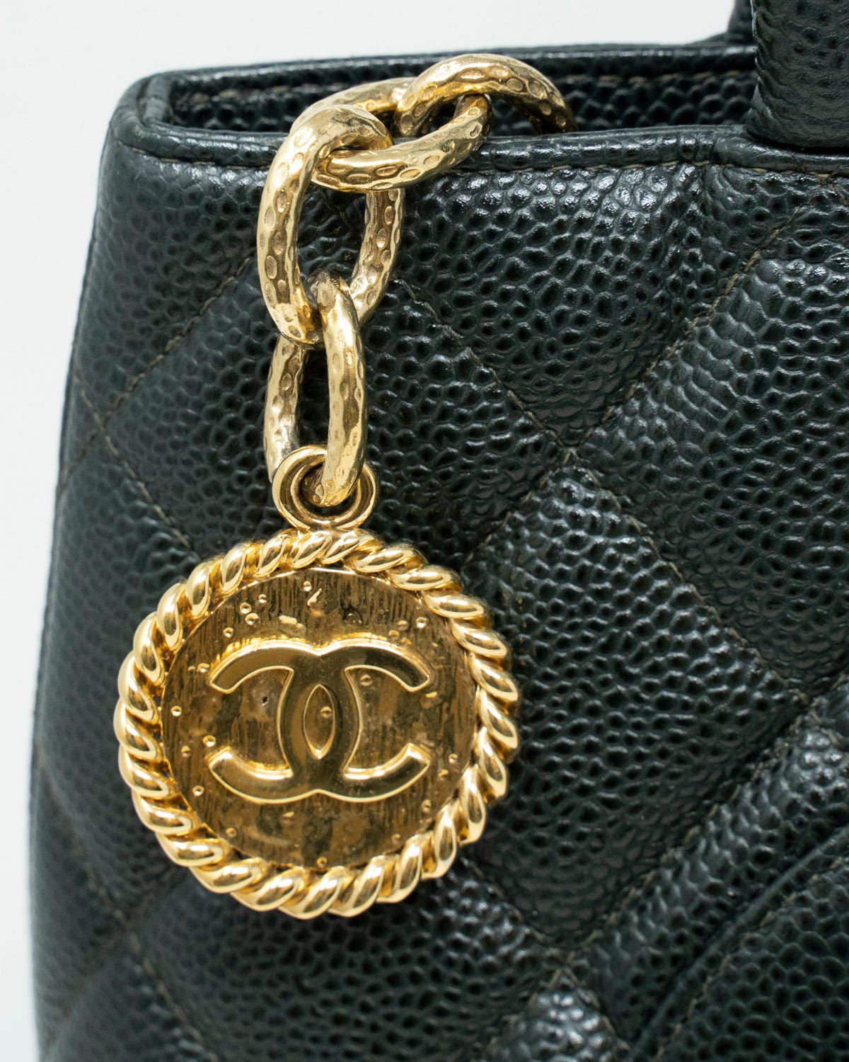 chanel Chanel Vintage Dark Moss Green Medallion Bag - AWL3052