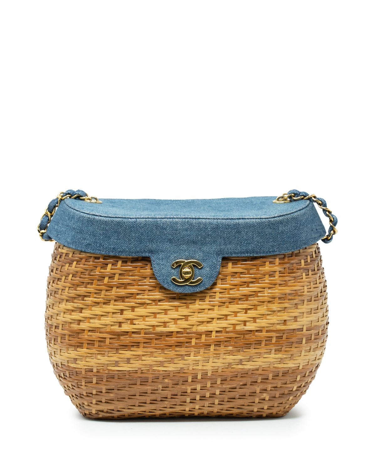Chanel Chanel Vintage Denim Basket Bag AJL0007