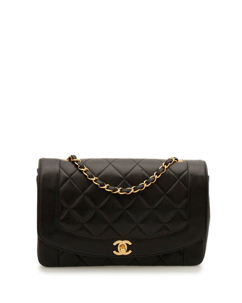 Chanel diana black leather - Gem