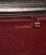 Chanel Chanel Vintage Matelasse Lambskin 10" Medium Single Flap Two-Way Bag - RCL1180