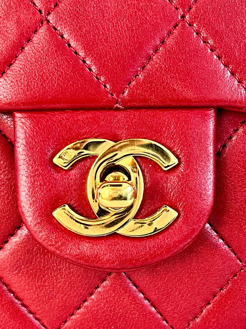 Chanel Vintage Mini Square Red GHW SYL1017 – LuxuryPromise