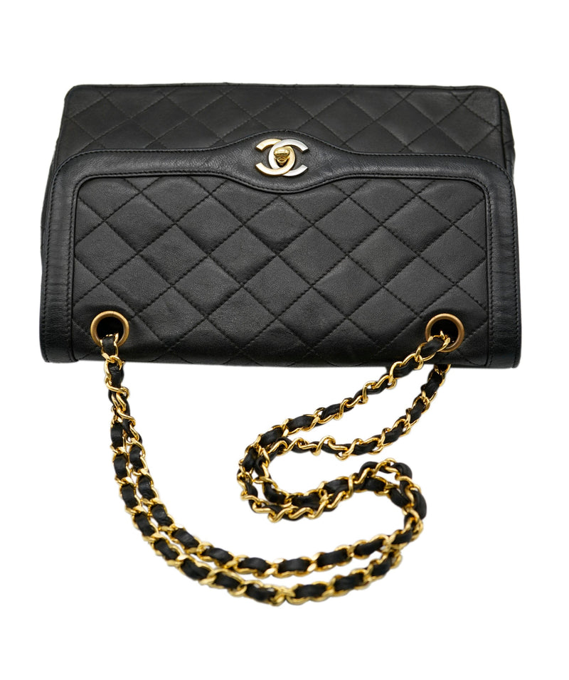 Chanel Limited Edition Paris Gold & Silver Hardware Double Flap Bag