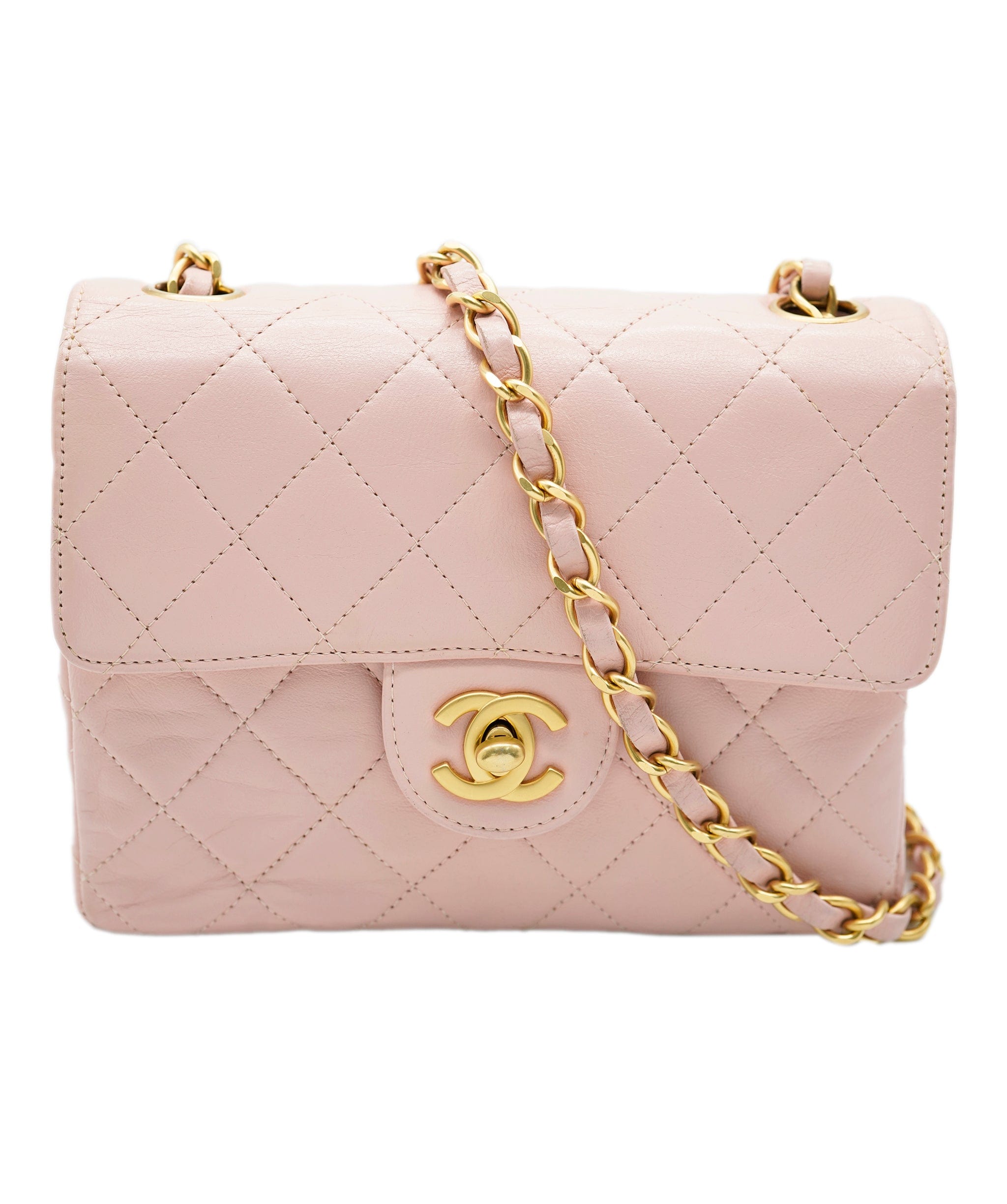 Chanel Pink Lambskin Small CC Crossing Flap Bag ○ Labellov ○ Buy