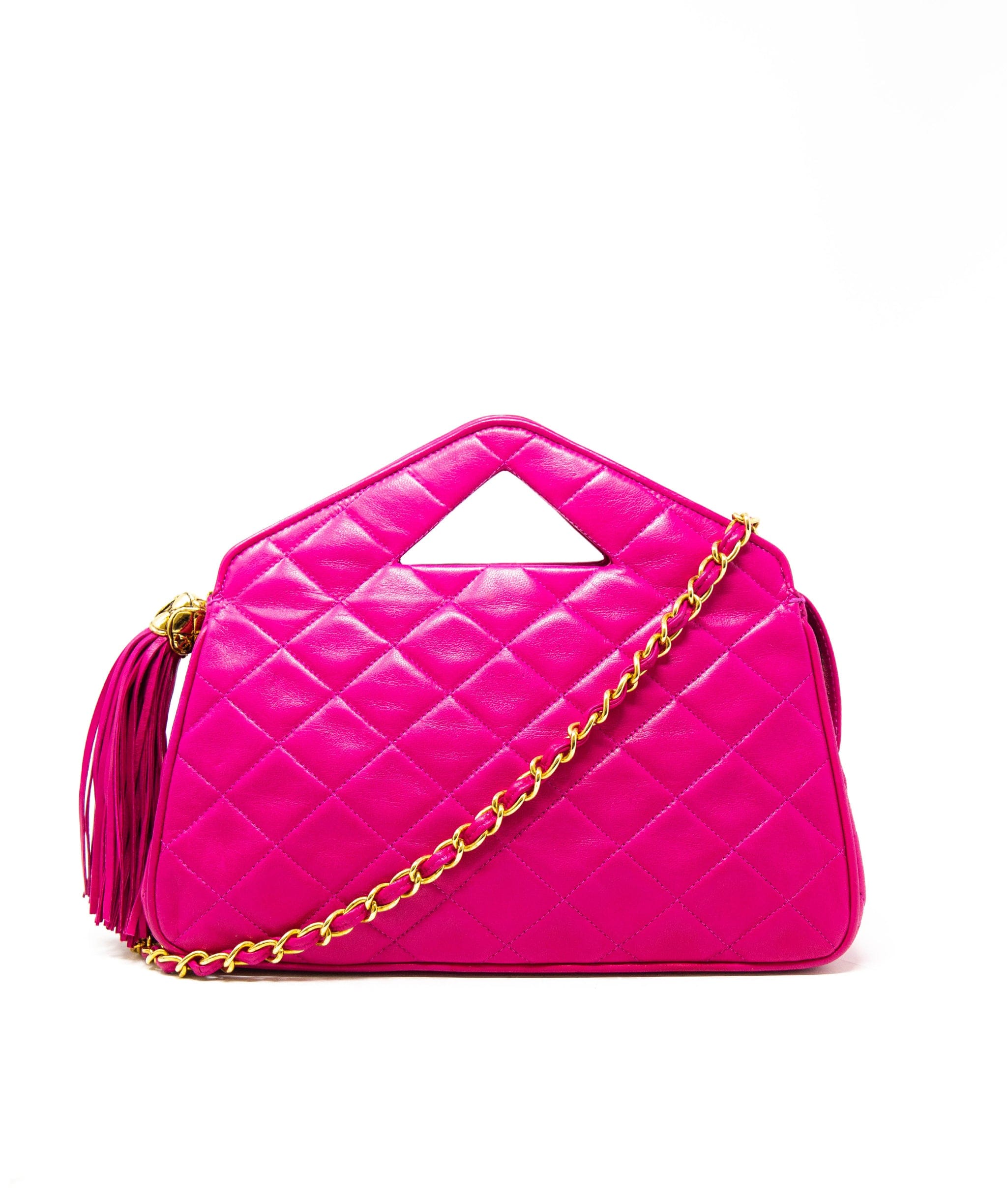 Chanel Chanel  Vintage Pink Triangle Hand Bag AWC1194