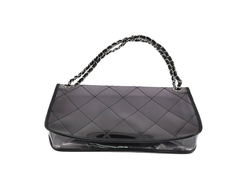 Chanel Chanel Vintage PVC Opaque Vinyl Classic Flap bag with SHW - AWC1254