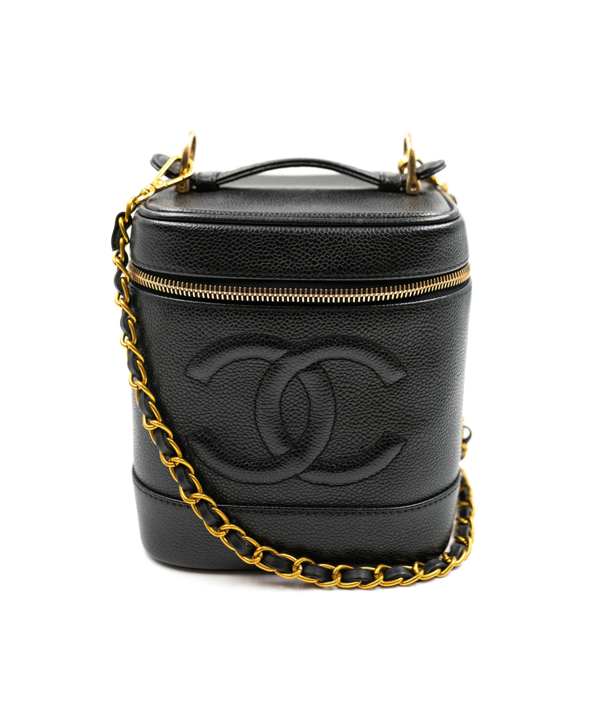 Chanel VTG Black Vanity Case With GHW SYL1049 LuxuryPromise