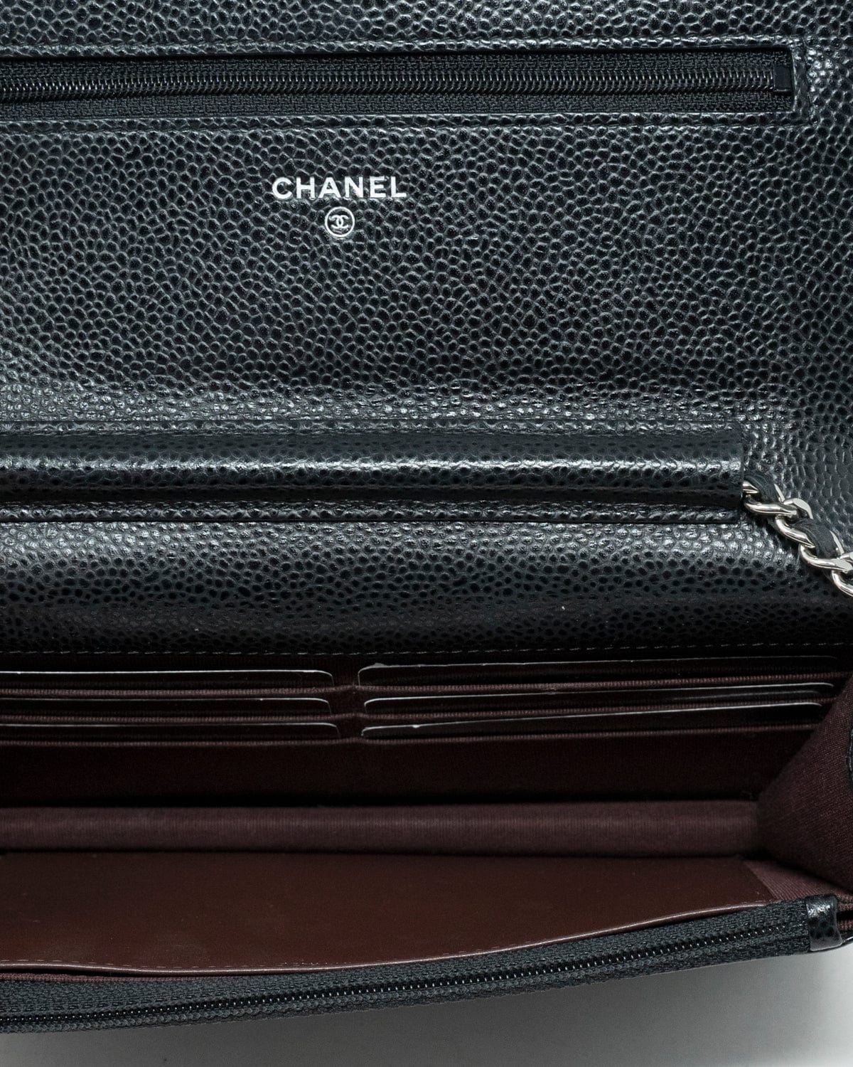 Chanel Chanel wallet on chain black caviar Silver Hardwarwe 2548838 - ADL1869